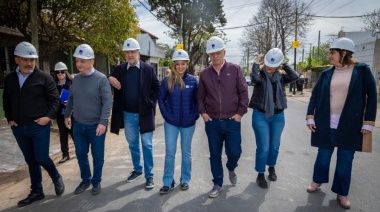 Galmarini salta la grieta y lleva gestión a Lanús: 13 mil vecinos se benefician con obra cloacal