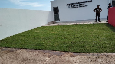 Kicillof visita Exaltación de la Cruz para inaugurar el edificio educativo 113