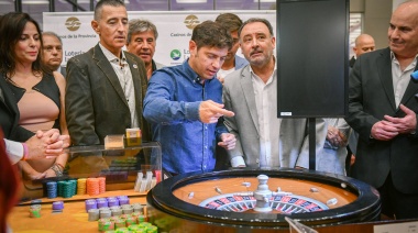Kicillof: la primera bola en el Casino de Mar del Plata y la campaña que se viene