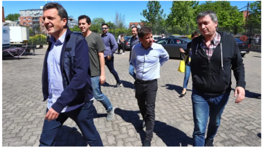 Máximo, Kicillof, Massa y Wado arman acto en Merlo después del cruce con el albertismo