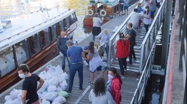 Andreotti envió alimentos a las escuelas de Isla para ayudar en la cuarentena