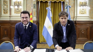 Kicillof y Cataluña firman acuerdo para profundizar la cooperación entre los dos gobiernos