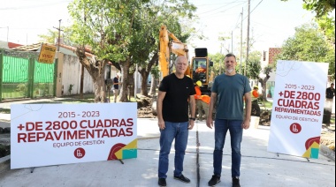 Lanús llegará a más 2.800 calles repavimentadas para fines de 2023 en todo el municipio