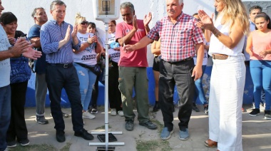 Gray y Malena Galmarini inauguraron la ampliación de la red cloacal en Esteban Echeverría