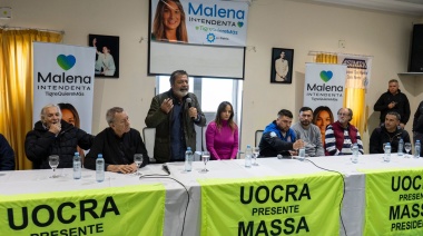 Tigre: Malena Galmarini recibió el apoyo de la UOCRA y la CGT zona norte