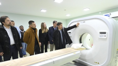 Kicillof recorrió el Centro de Diagnóstico por Imágenes del hospital de San Cayetano