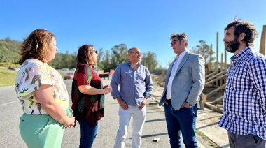 Supply y Reino supervisaron avances de obra en autódromo Juan Manuel Fangio de Balcarce