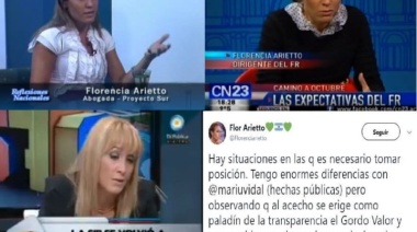 Incertidumbre en el arco opositor por el destino de la “saltimbanqui” Florencia Arietto