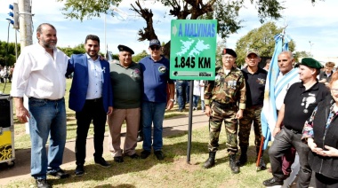 25 de Mayo: Ramiro Egüen encabezó los actos en riestra, a 42 años de Malvinas