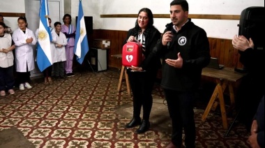 25 de Mayo: Egüen participó del acto por el 31º aniversario de una importante la sala de primeros auxilios
