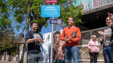 Álvarez inauguró el Circuito Histórico y Turístico de Lanús, con un homenaje a Horacio Accavallo