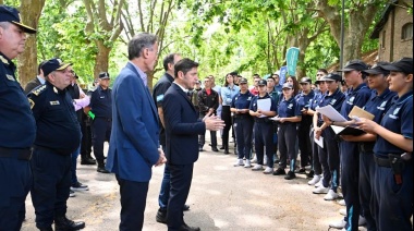 Kicillof destacó que la Policía bonaerense se está volviendo “más humana”