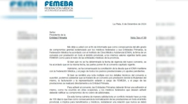 ¿Fin del conflicto? FEMEBA anunció que acordará con IOMA para atender en toda la provincia