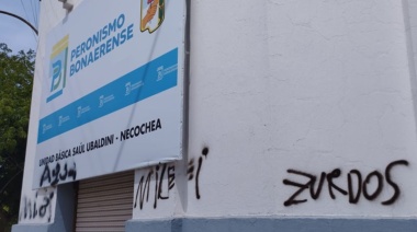 Vandalizan una unidad básica en Necochea y dejan mensajes pro-dictadura