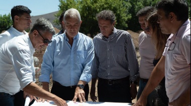 La Plata: Katopodis y Alak supervisaron obras hídricas y la remodelación de la plaza San Martín