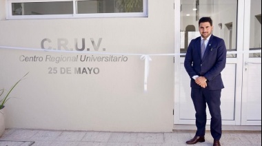 25 de Mayo: Egüen inauguró el edificio del Centro Regional Universitario del distrito
