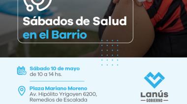 Lanús: el municipio anunció un nuevo operativo de Sábados de Salud en Remedios de Escalada