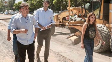 Pilar: Federico Achával recorrió y supervisó la obra de renovación de la Ruta 8