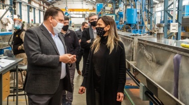 Malena Galmarini recorrió las instalaciones del Grupo DEMA