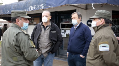 Cascallares y Berni recorrieron controles de gendarmería en Almirante Brown
