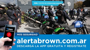 Seguridad: El municipio de Almirante Brown lleva la aplicación "Alerta Brown" a los barrios