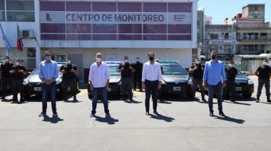 Lanús: Grindetti y Santilli presentaron móviles para la nueva patrulla de respuesta inmediata