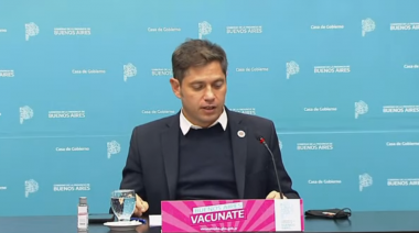 Kicillof habilitó la vacunación para 400 mil jóvenes con comorbilidades