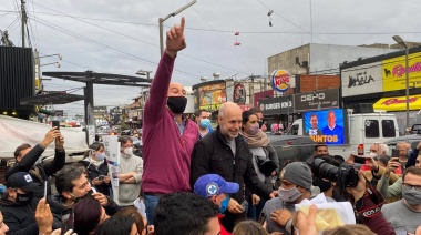 Martiniano Molina recibió el apoyo de Larreta: recorrida por las calles de San Francisco Solano