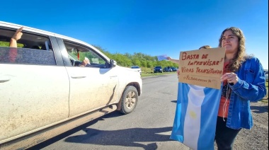 Intendente se sumó al reclamo de vecinos que piden por ruta en mal estado