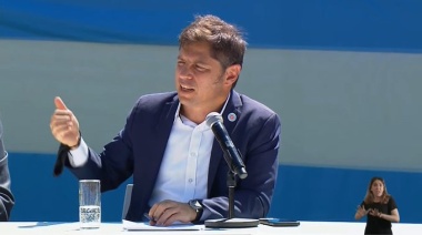 Kicillof: "Cómo no va a ser un día peronista si estamos inaugurando obras”