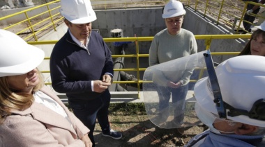 Brown: Cascallares recorrió una planta cloacal que beneficiará a 60 mil vecinos