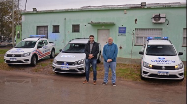 Olavarría: El intendente Galli entregó camionetas a la Subsecretaría de Seguridad