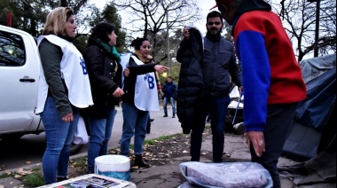 Operativo frío: el municipio de Brown profundiza la atención a personas en situación de calle