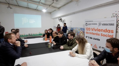 Berazategui: Kicillof presentó un proyecto para la construcción de 120 viviendas en Plátanos