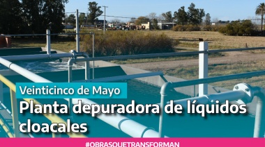 25/5: provincia adjudicó obra de construcción de la planta depuradora de líquidos cloacales