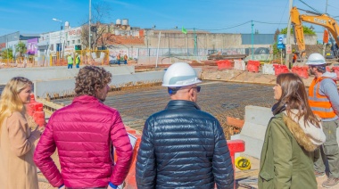 San Fernando: Andreotti visitó la excavación del Túnel de Av. Sobremonte, que sigue avanzando