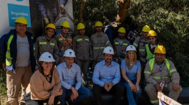 Galmarini recorrió importante obra de agua potable que beneficiará a 8.000 habitantes de Maschwitz