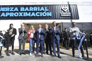 Lanús: Kicillof y Álvarez inauguró las nuevas instalaciones de la Fuerza Barrial de Aproximación