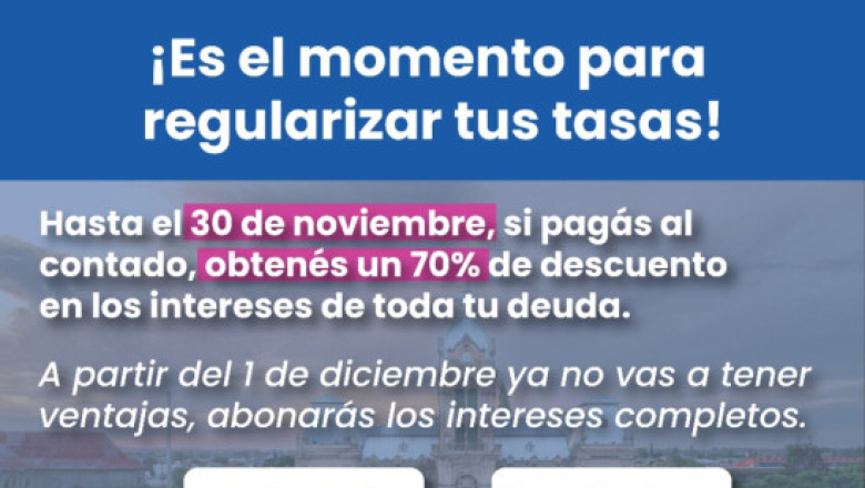 3 Arroyos: si debés tasas, tenés hasta el 30 de noviembre para regularizar con el 70% menos de intereses