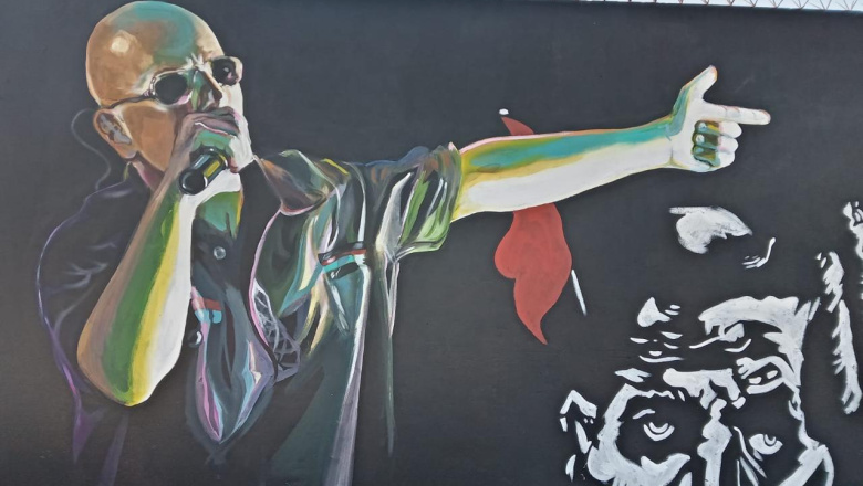 Almirante Brown homenajea al Indio Solari con murales en Burzaco, Ministro Rivadavia y Longchamps