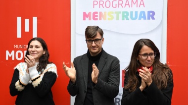 Morón: Lucas Ghi, Macha y Gómez Alcorta entregaron productos de gestión menstrual en el distrito