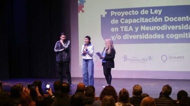 Mayra y González Santalla presentaron el proyecto de capacitación docente en TEA