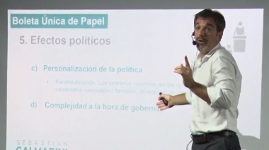 Sebastián Galmarini sobre la boleta única de papel: “Nos están vendiendo una fantasía”