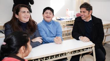 Moreno: Mariel Fernández recibió a Kicillof para inaugurar un edificio educativo