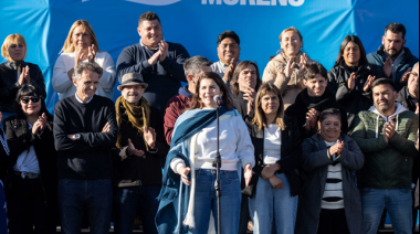 Mariel Fernández y Gabriel Katopodis cerraron la campaña de Fuerza Patria en Moreno