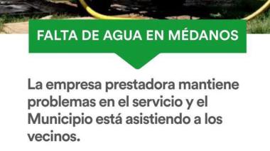 Intendente denunció a la provincia por no garantizar el suministro de agua en el distrito