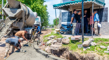 Fiorini: "El Municipio continúa sosteniendo la inversión en obras que mejoran la calidad de vida"