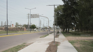 Trenque Lauquen: el intendente Recoulat supervisó el avance de las obras en el acceso García Salinas
