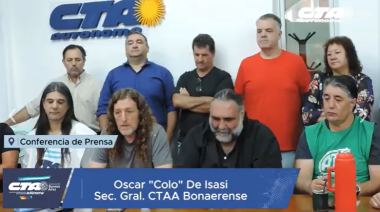 Las CTA ratificaron la convocatoria al paro y movilización contra la Reforma Laboral