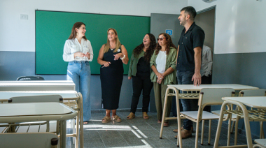 Moreno: Mariel Fernández inauguró obras en la Escuela Secundaria N°7